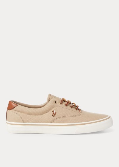 Men's Polo Ralph Lauren Thorton Canvas Low-Top Sneakers | 749035QWN